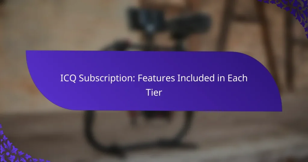Подписка ICQ: функции, включённые в каждый уровень
