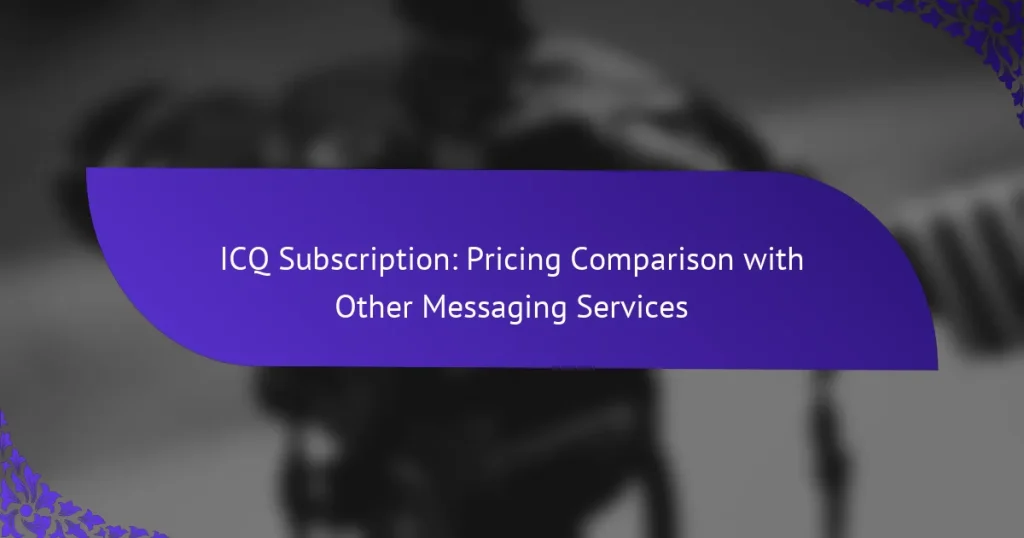 Подписка ICQ: сравнение цен с другими сервисами обмена сообщениями
